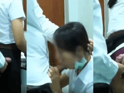 นักศึกษาแอบเย็ดกันในห้องน้ำครู